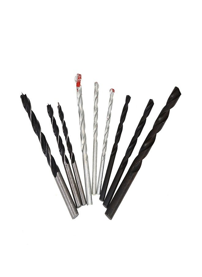 BMB tools - Wood Metal & Wall Drill Bit Set 9-Piece | Jobber Length Drill Bit Kit for Hardened Metal, Stainless Steel, Cast Iron, Wood and Plastic - Image 1