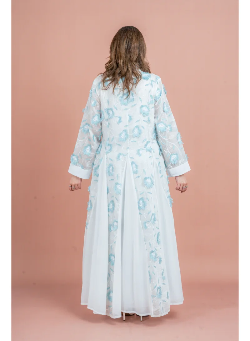 IKKXA Floral Aura Embroidered Jalabiya