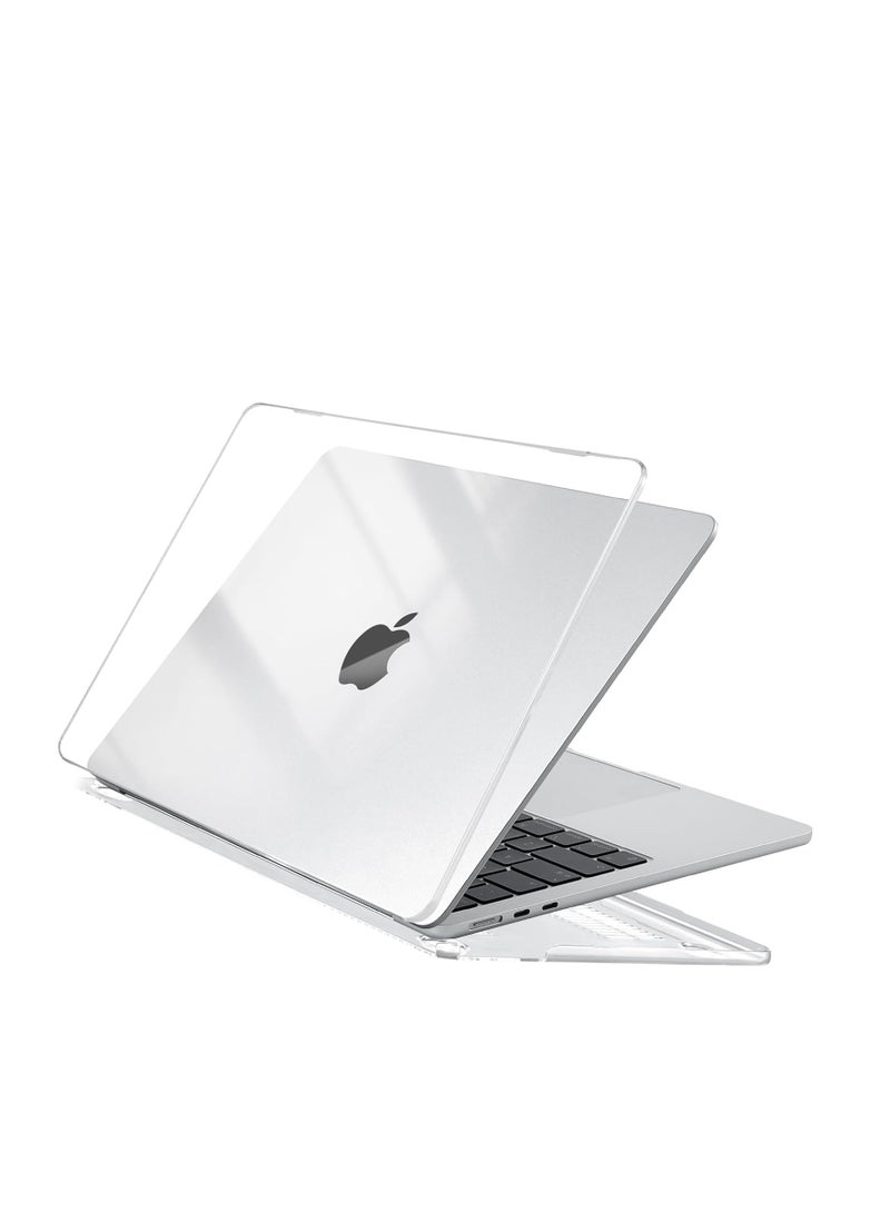 حافظة متوافقة مع جهاز MacBook Air الجديد مقاس 13.6 بوصة إصدار M3 A3113 M2 A2681 موديل 2024 2023 2022 غلاف بلاستيكي صلب شفاف للغاية - Image 1