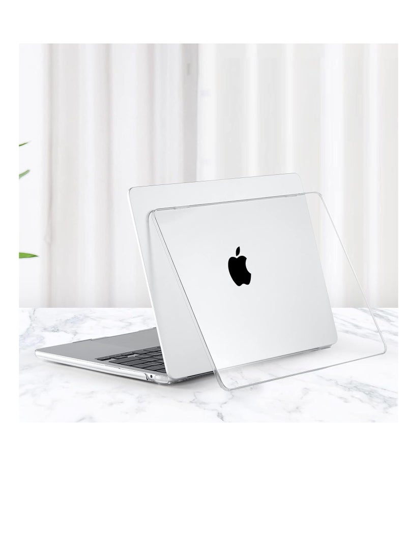 حافظة متوافقة مع جهاز MacBook Air الجديد مقاس 13.6 بوصة إصدار M3 A3113 M2 A2681 موديل 2024 2023 2022 غلاف بلاستيكي صلب شفاف للغاية - Image 3