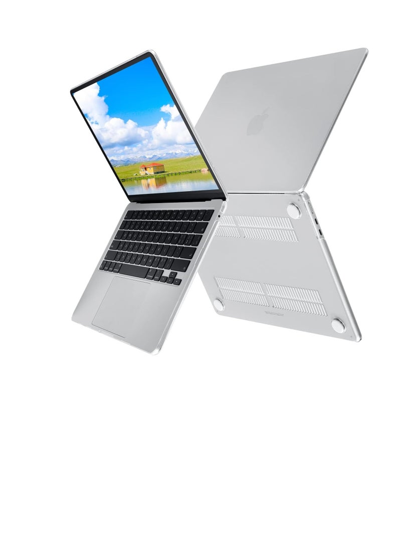 حافظة متوافقة مع جهاز MacBook Air الجديد مقاس 13.6 بوصة إصدار M3 A3113 M2 A2681 موديل 2024 2023 2022 غلاف بلاستيكي صلب شفاف للغاية - Image 4