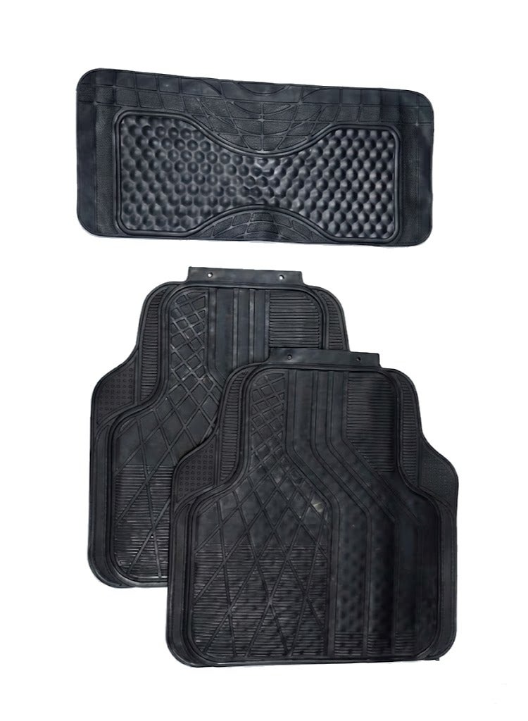 Cheryl Custom Front and Rear Car Pedal Set Full Coverage Waterproof Anti-Slip Black For CHERY 5 Pieces - Image 2
