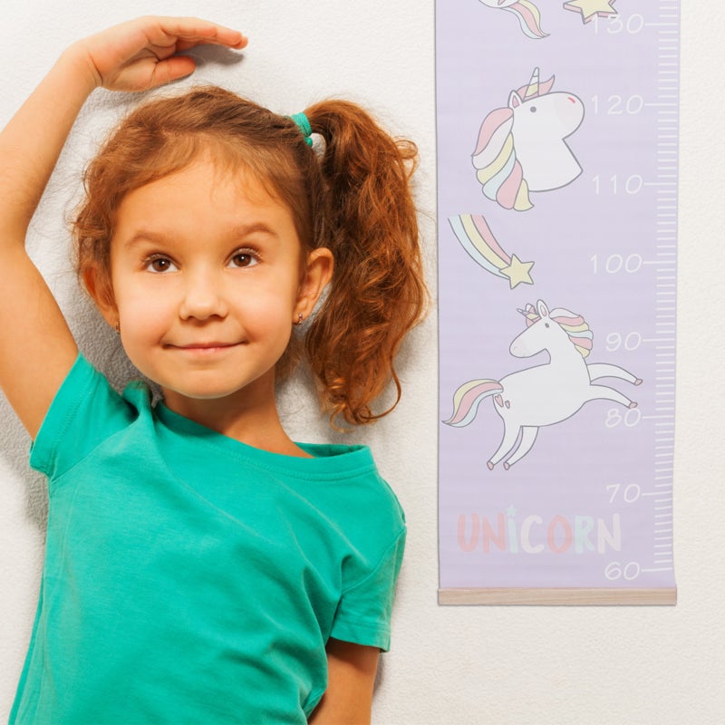 2pcs Themed Growth Height Chart Wall Hanging Kids Growth Chart Measuring Ruler - Image 2