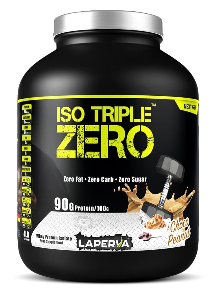 Laperva Iso Triple Zero Next Generation, Choco Peanut, 4 LB - Image 1