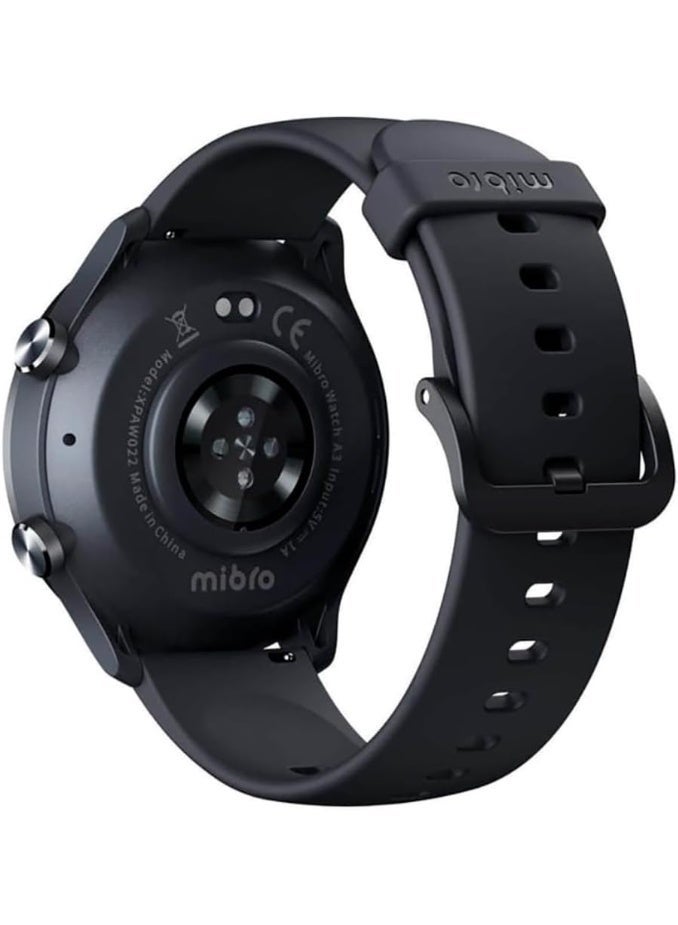 Mibro A3 Smartwatch 1.39 Inch Bluetooth Calling GPS 2ATM Waterproof  - Dark Gray - Image 2