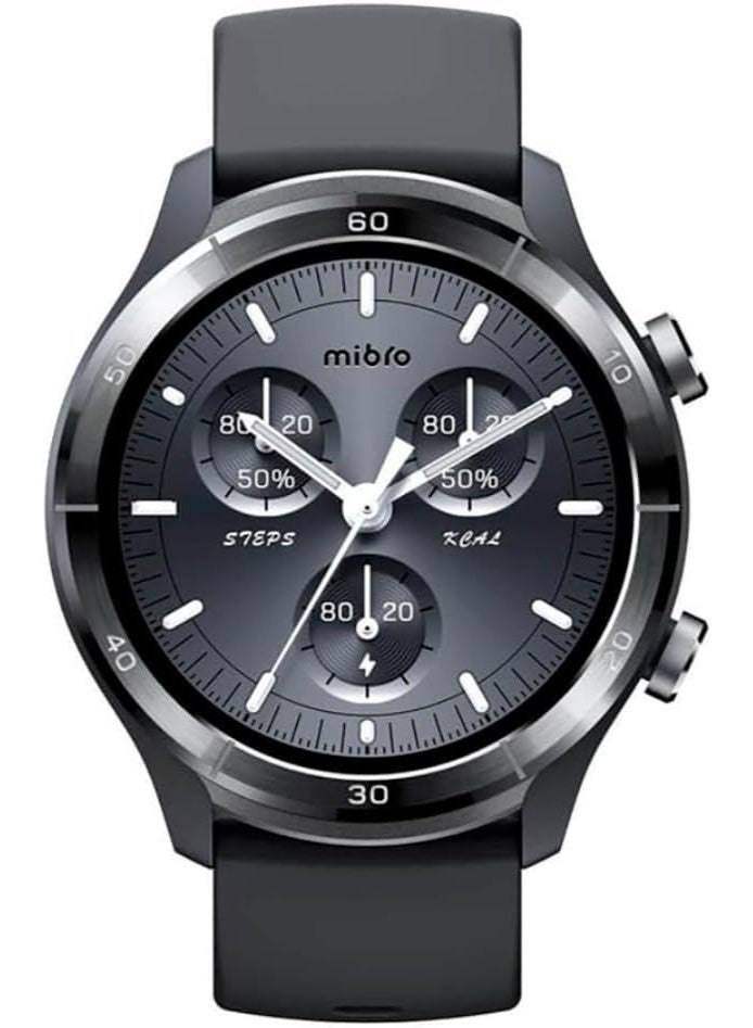 Mibro A3 Smartwatch 1.39 Inch Bluetooth Calling GPS 2ATM Waterproof  - Dark Gray - Image 1