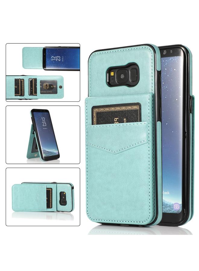 S-TOP Case For Samsung Galaxy S8 Plus Solid Color PC + TPU Protective Case with Holder & Card Slots - Image 1