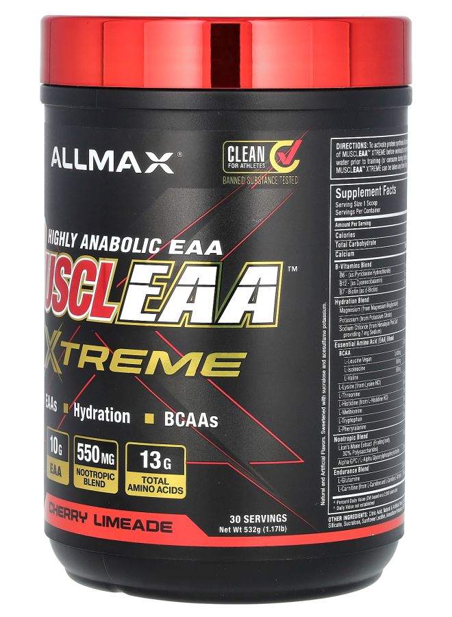 Allmax MUSCLEAA™ Xtreme Cherry Limeade 1.17 lbs (532 g) - Image 2
