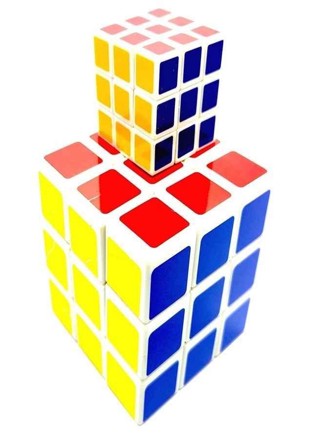 ROARIFY 3x3 Magic Cube Set | High-Speed Puzzle Cubes for Kids & Adults | Multicolor Large & Small Combo (Set of 2) - Image 3