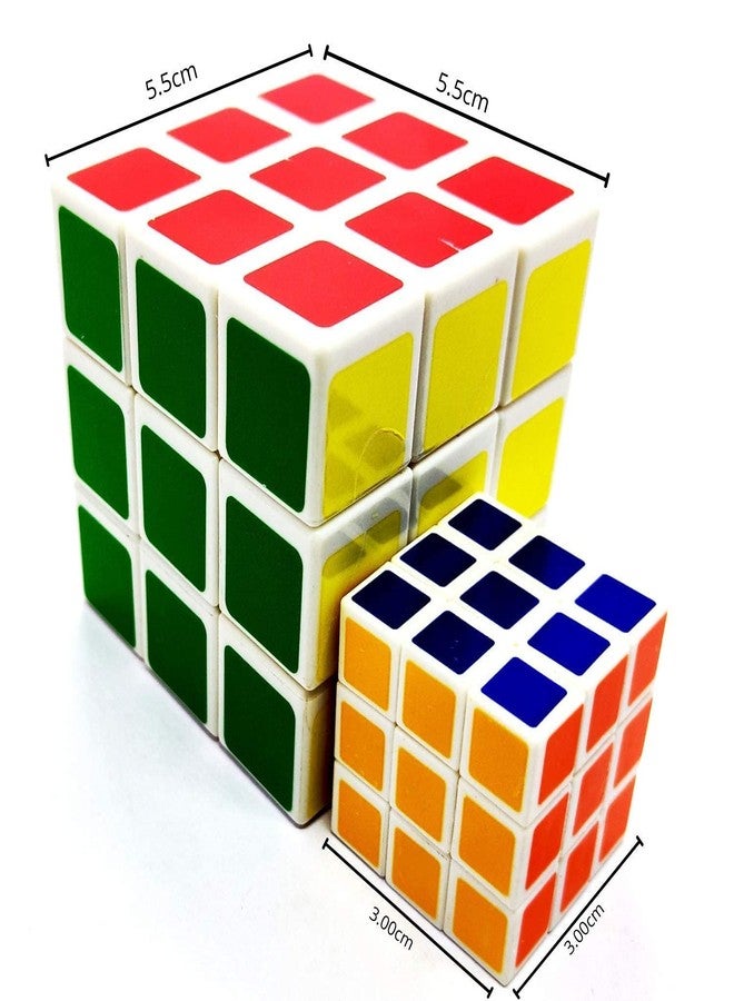 ROARIFY 3x3 Magic Cube Set | High-Speed Puzzle Cubes for Kids & Adults | Multicolor Large & Small Combo (Set of 2) - Image 5