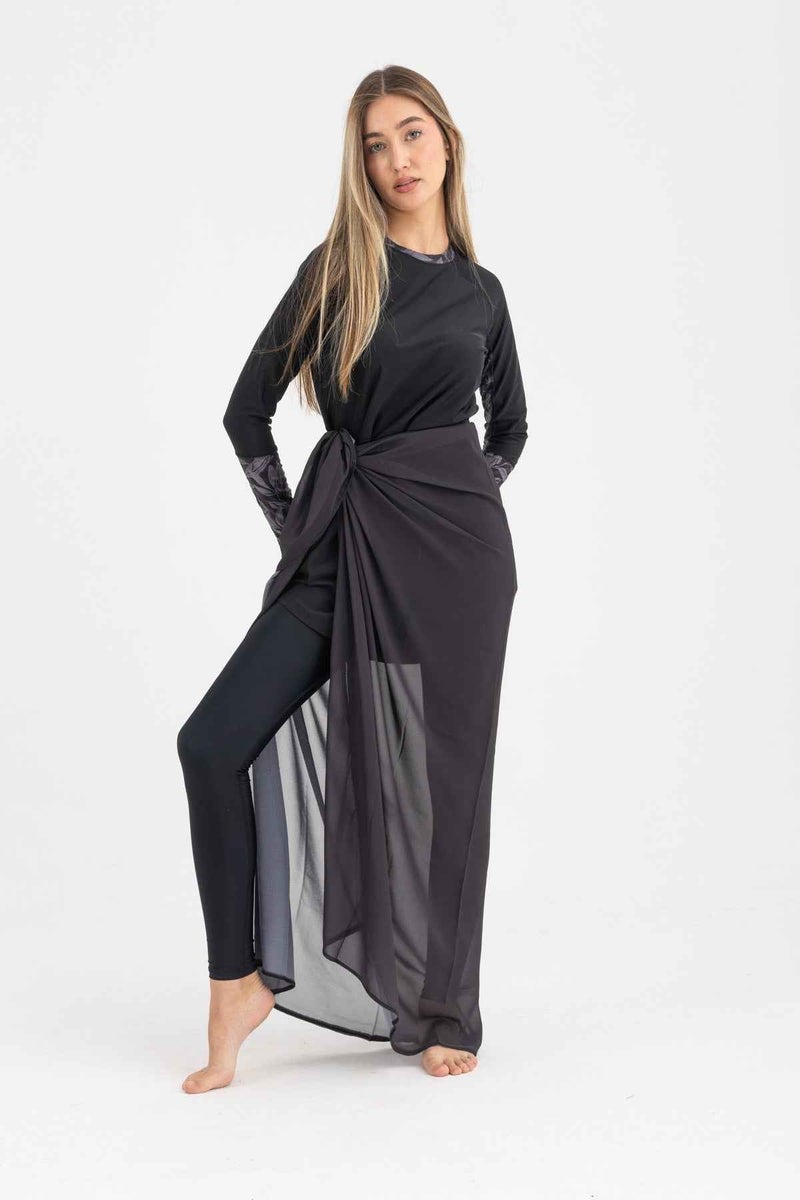 Libra Sport Chiffon Wrap - Black - Image 2