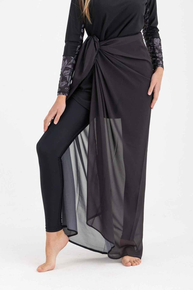 Libra Sport Chiffon Wrap - Black - Image 3