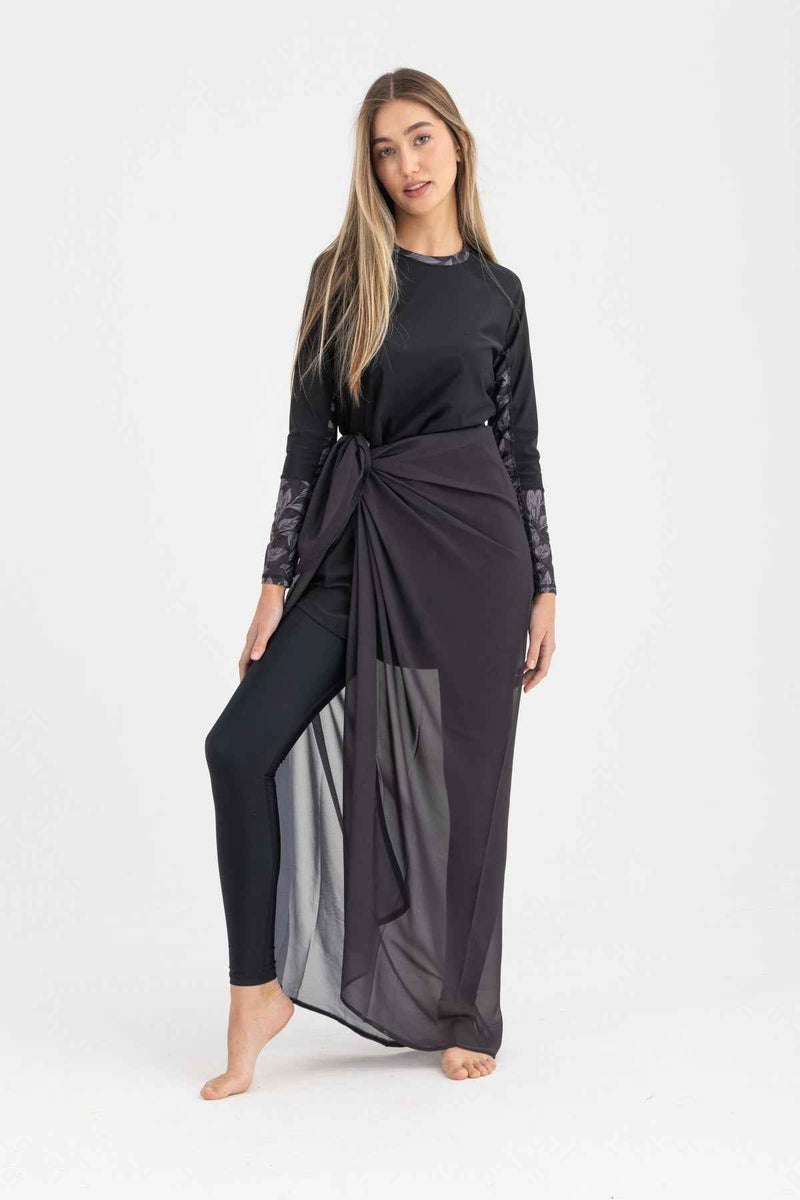 Libra Sport Chiffon Wrap - Black - Image 1
