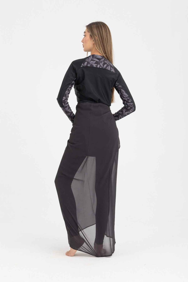 Libra Sport Chiffon Wrap - Black - Image 5