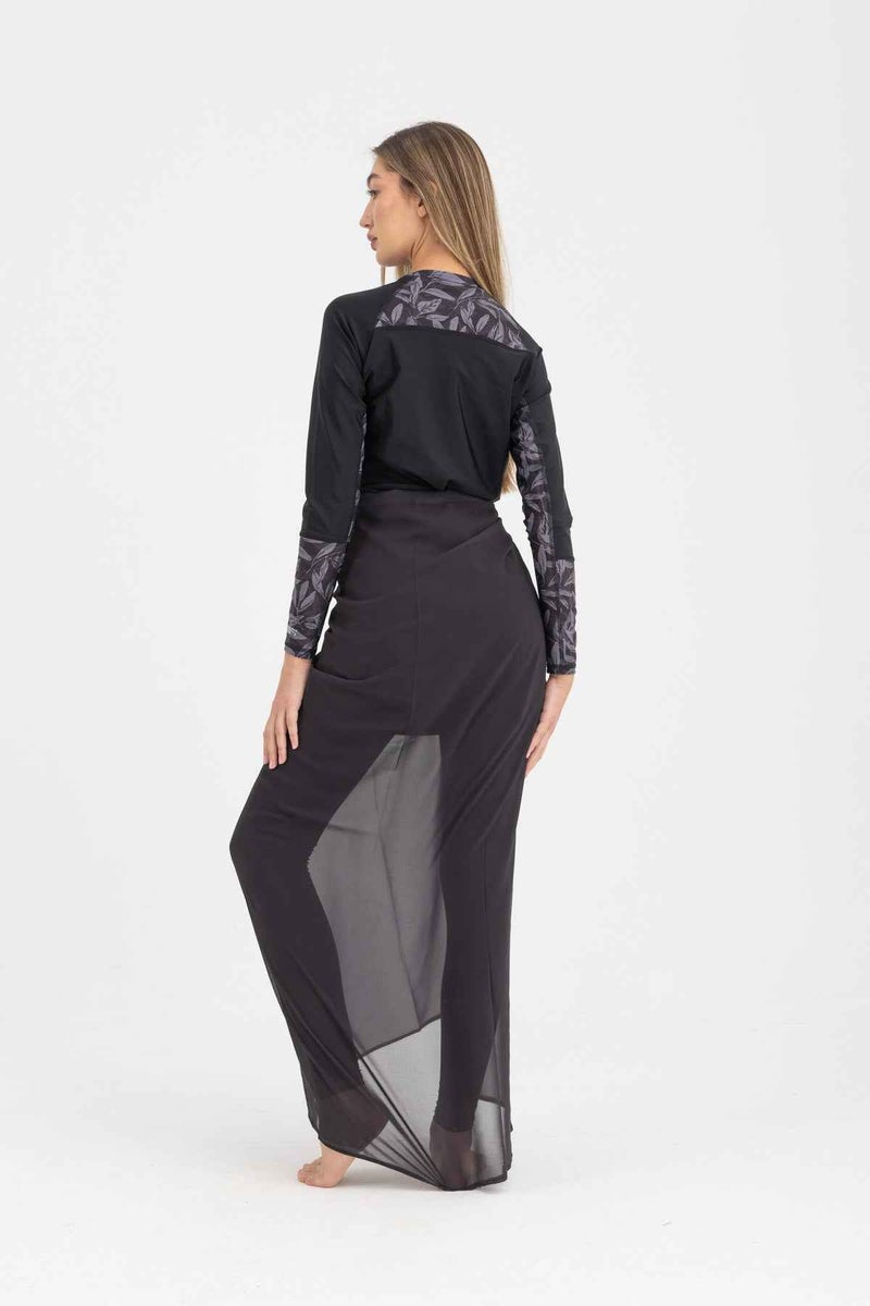 Libra Sport Chiffon Wrap - Black - Image 4