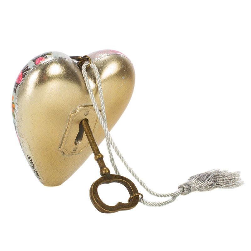 Demdaco Friendship Loving Summer Floral 4 Inch Heart Shaped Resin Keepsake Decoration  3.5"" w x 3.5"""" h - Image 4