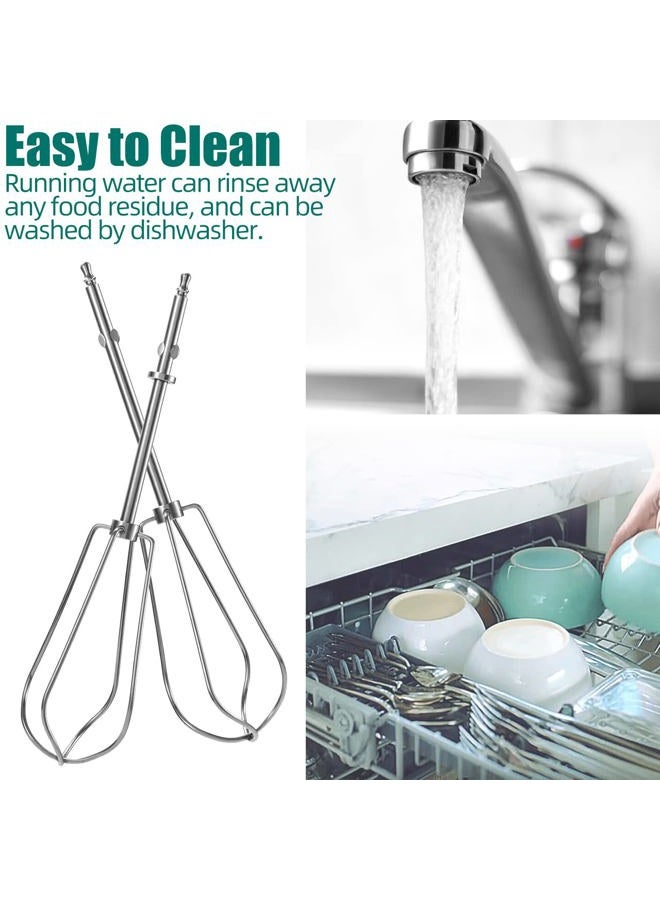 ALOCS Hand Mixer Beaters Replacement for Cuisinart - CHM Series HM-50 HM-70 CHM-3 CHM-7PK Hand Mixer, Stainless Steel Turbo Beater Parts # CHM-BTR Whisk Attachments - Set of 2 - Image 5