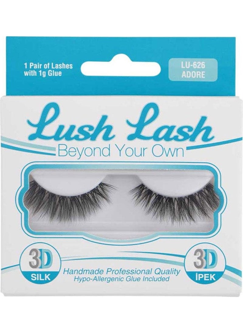 Lush Lash - Silk Lash 3D Adore LU-626 8699067176265 - Image 1