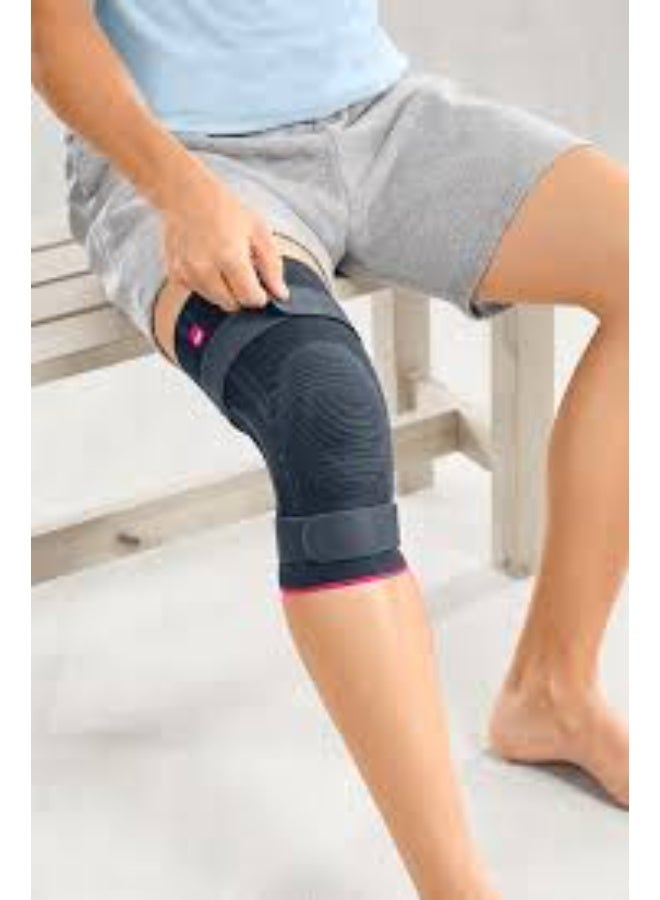 ميدي دعامة ركبة طبية للنساء/الرجال، كم ضاغط لدعم الركبة لعلاج التهاب المفاصل، آلام المفاصل، إصابات الأربطة، تمزق الغضروف الهلالي، التهاب الأوتار، الجري، القرفصاء، الرياضة، اللون فضي، المقاس IV — جينوميدي بلس - Image 2