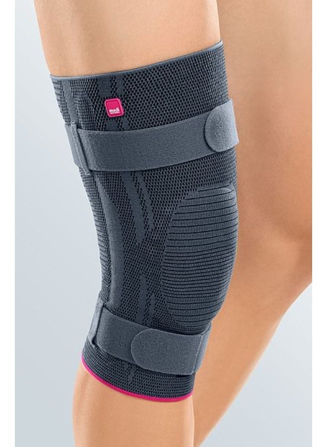 ميدي دعامة ركبة طبية للنساء/الرجال، كم ضاغط لدعم الركبة لعلاج التهاب المفاصل، آلام المفاصل، إصابات الأربطة، تمزق الغضروف الهلالي، التهاب الأوتار، الجري، القرفصاء، الرياضة، اللون فضي، المقاس IV — جينوميدي بلس - Image 1