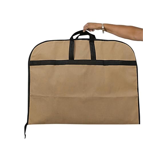 Kuber Industries Pack of 6 Coat Cover | Foldable Blazer Cover | Suit Cover With Zipper Closure | Cloth Organizer For Dust Proof Jacket | Cream - Image 2
