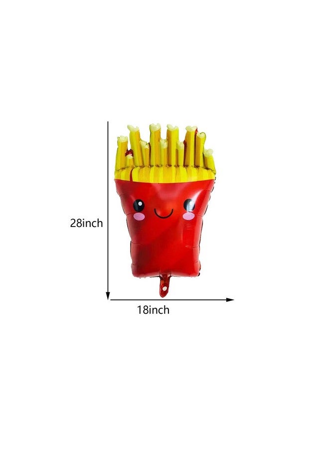 LYK 8PCS Hamburger Hot Dog Ketchup Bottles Mustard Bottles Foil Mylar Balloons Food Balloons for Birthday Barbecue Picnic Cookout Fast Food Snacks Baby Shower Party Decorations - Image 3