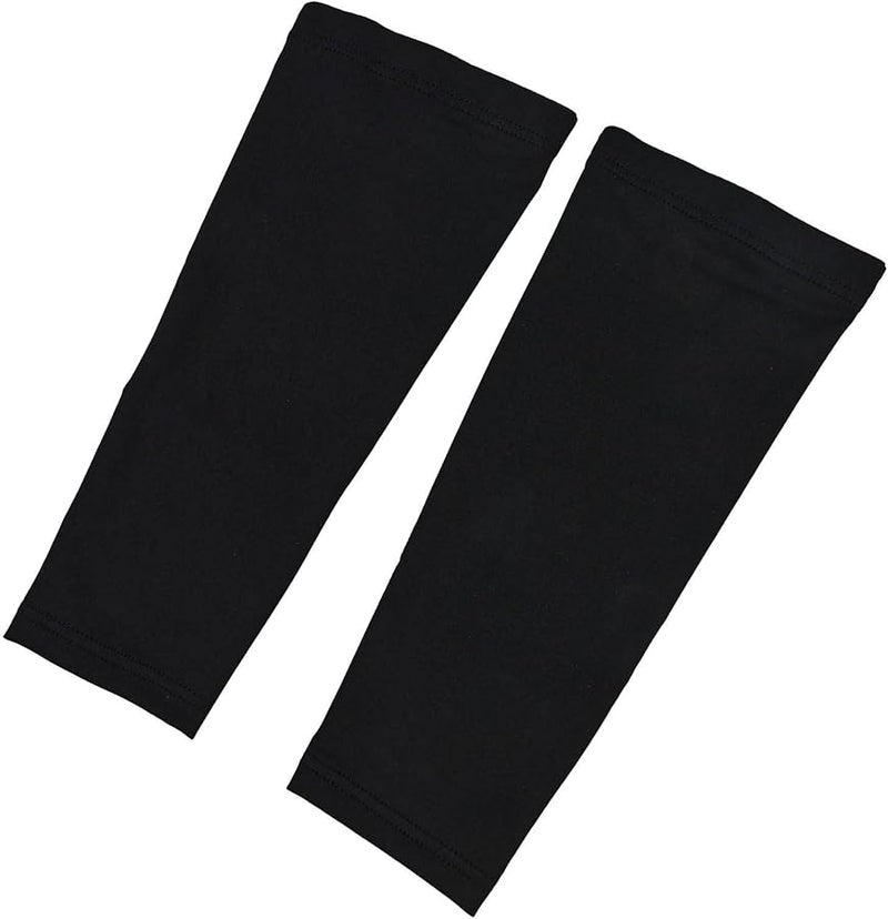 Lightweight Polyester Sport Calf Sleeves Moisture Wicking Breathable Leg Support Black Medium - Image 1