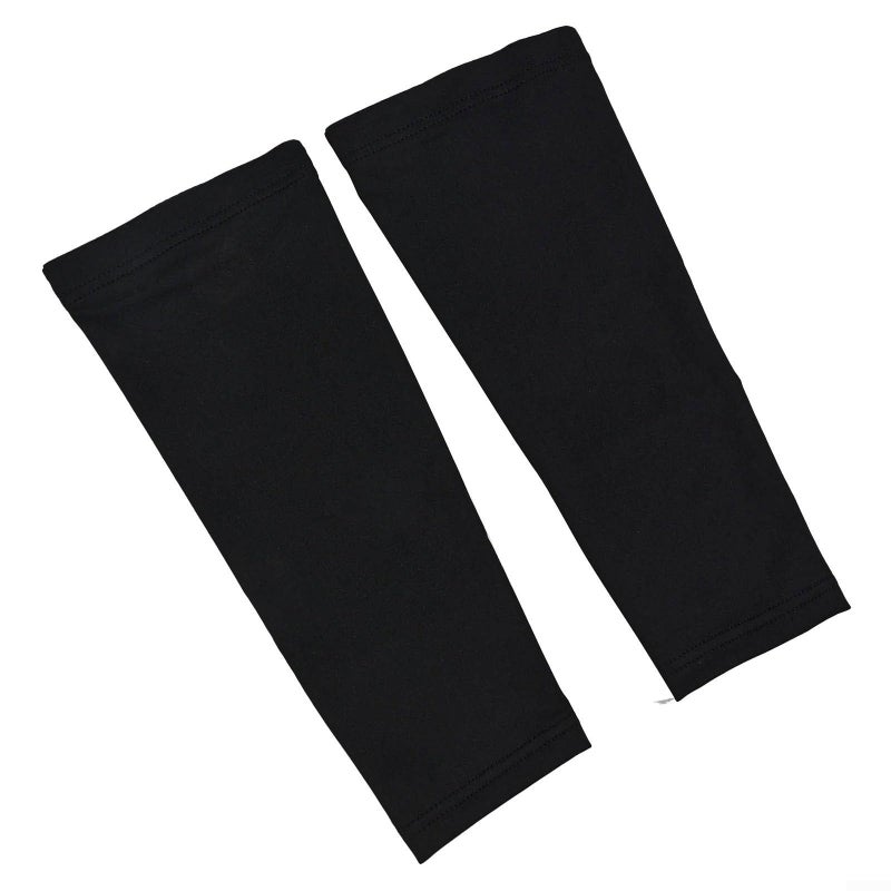 Lightweight Polyester Sport Calf Sleeves Moisture Wicking Breathable Leg Support Black Medium - Image 5