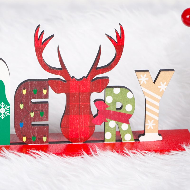 Christmas Table Decorations: 1 Piece Quality Wood Stable Centerpiece - Lovely Long-Lasting Ornament for Home Christmas Party, Table, Desk, Porch, Entryway - Image 3