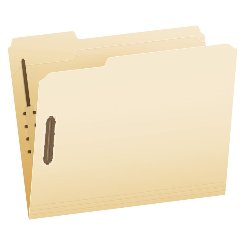 Pendaflex Fastener Folders 2 Fasteners Letter Size Manila 13 Cut Tabs in Left Right Center Positions 50 Per Box FM213