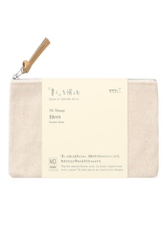 Midori DESIGNPHIL MIDORI 41813006 Pencil Case, MD Pen Case, Kurashiki Canvas - Image 1