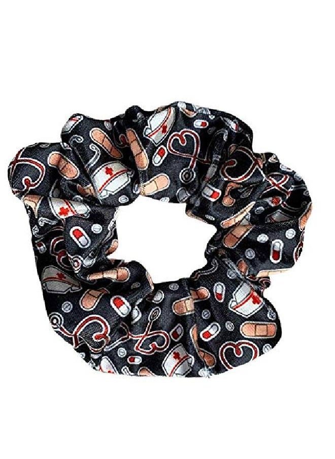 Infinity Collection - Nurse Scrunchie Nurse Accessories Nurse Hair Ties Nursing Elastics Make Perfect Nurses Gift - Image 1