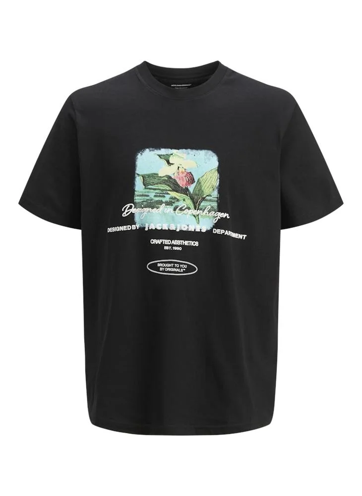 JACK & JONES Joralmeria Stamp Crew Neck T-Shirt