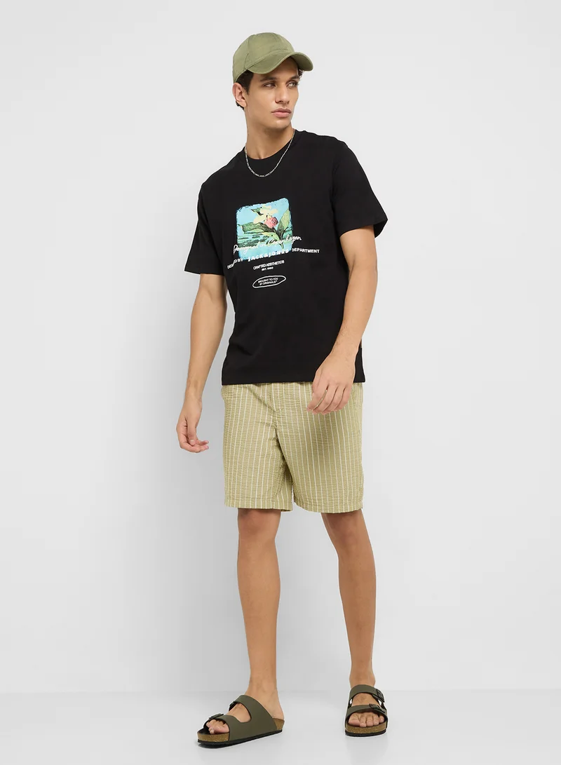 JACK & JONES JORALMERIA STAMP TEE SS CREW NECK