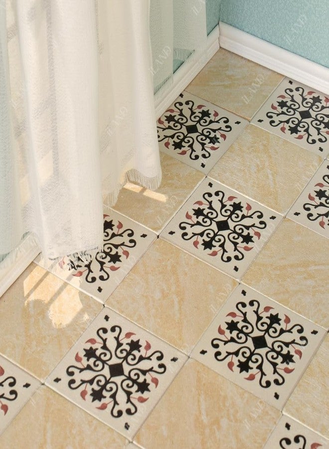 iLAND Miniature Dollhouse Accessories, 60pcs Dollhouse Flooring on 1/12 Scale 1/6 Scale, Dollhouse Floor Tiles Double-Sided (60pcs Advanced Noble Swords in Vines & Twill Marbeling) - Image 3