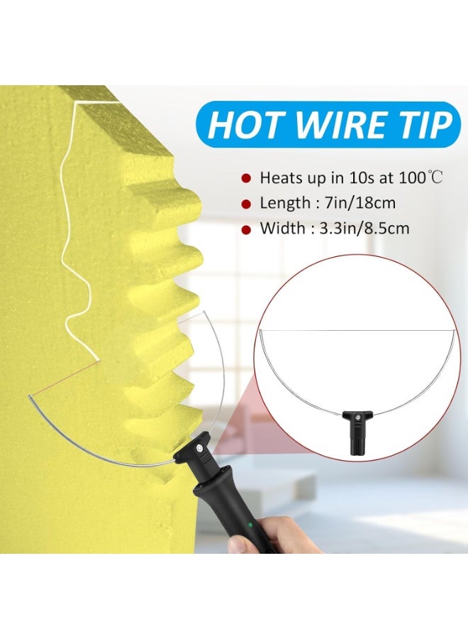 Sisily Electric Foam Cutter Kit 8 in 1 Styrofoam Carving Pen Tools Set for Polyethylene Eva Crafts（British Standard） - Image 2