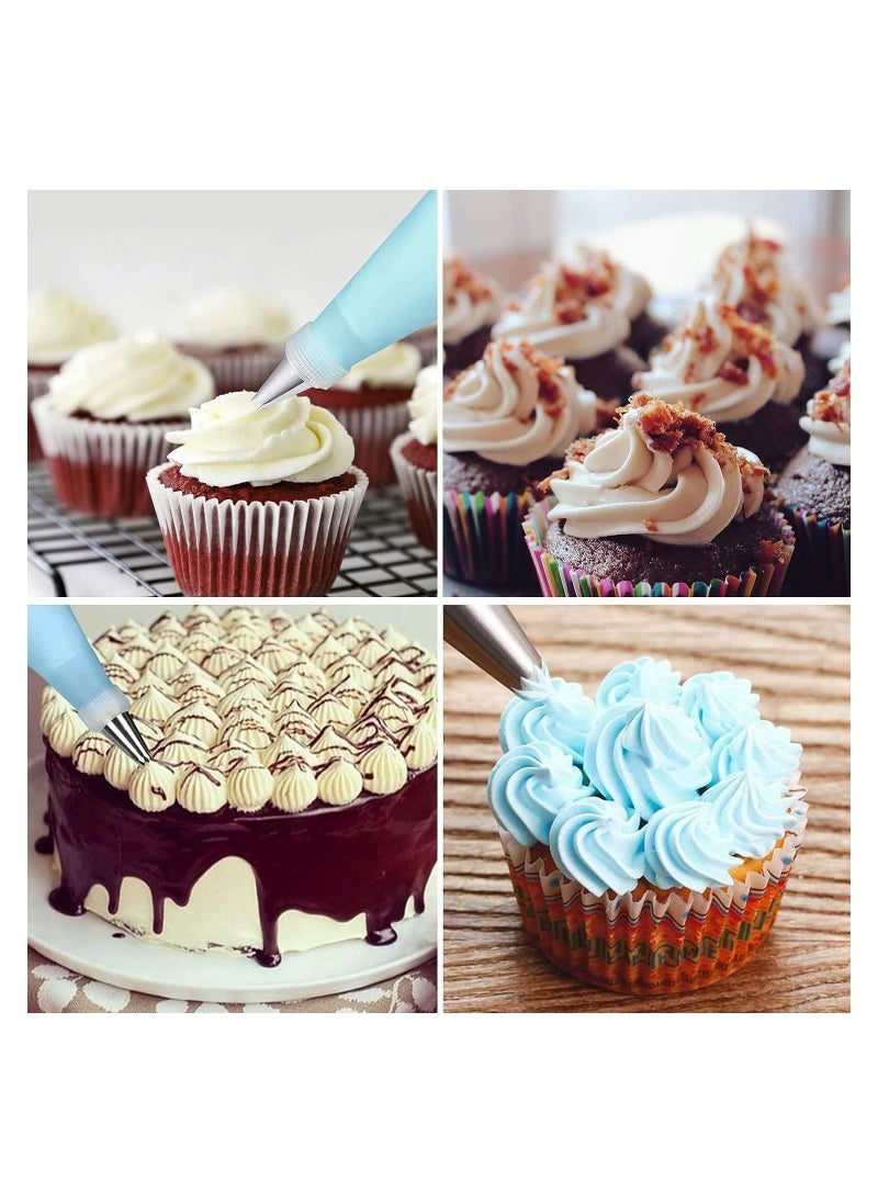 NNEWVANTE 72 Piece Cake Decorating Set Decorating Set Baking Supplies with Icing Wand, Pastry Wand, Icing Spatula, Pipe Nozzle Coupler DIY Baking and Pastry Tools  - Image 2