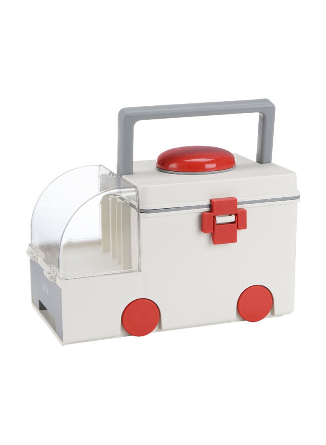 Songtai Household Medicine Box Portable Storage Box Large Capacity Storage Box Ambulance Modeling Medicine Box Songtai Medicine Box