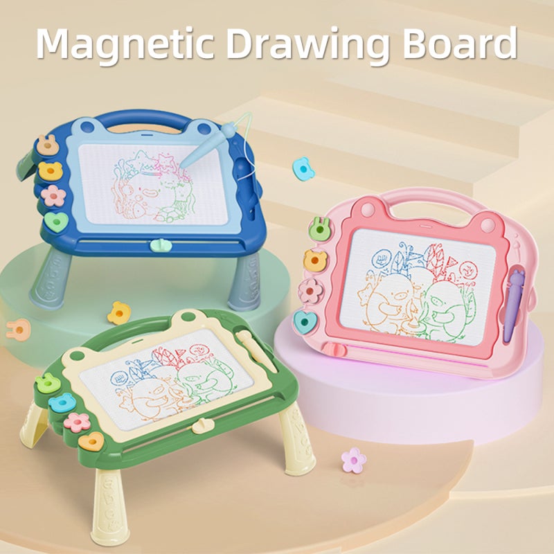 Magnetic Drawing Board: Purple ABS Material, 4 Color Zones, Mess-Free Reusable - 3 Configurations Versatile Design, Toddler Boy Toys for Kids Aged 1-3 Home Learning & Play - Image 4