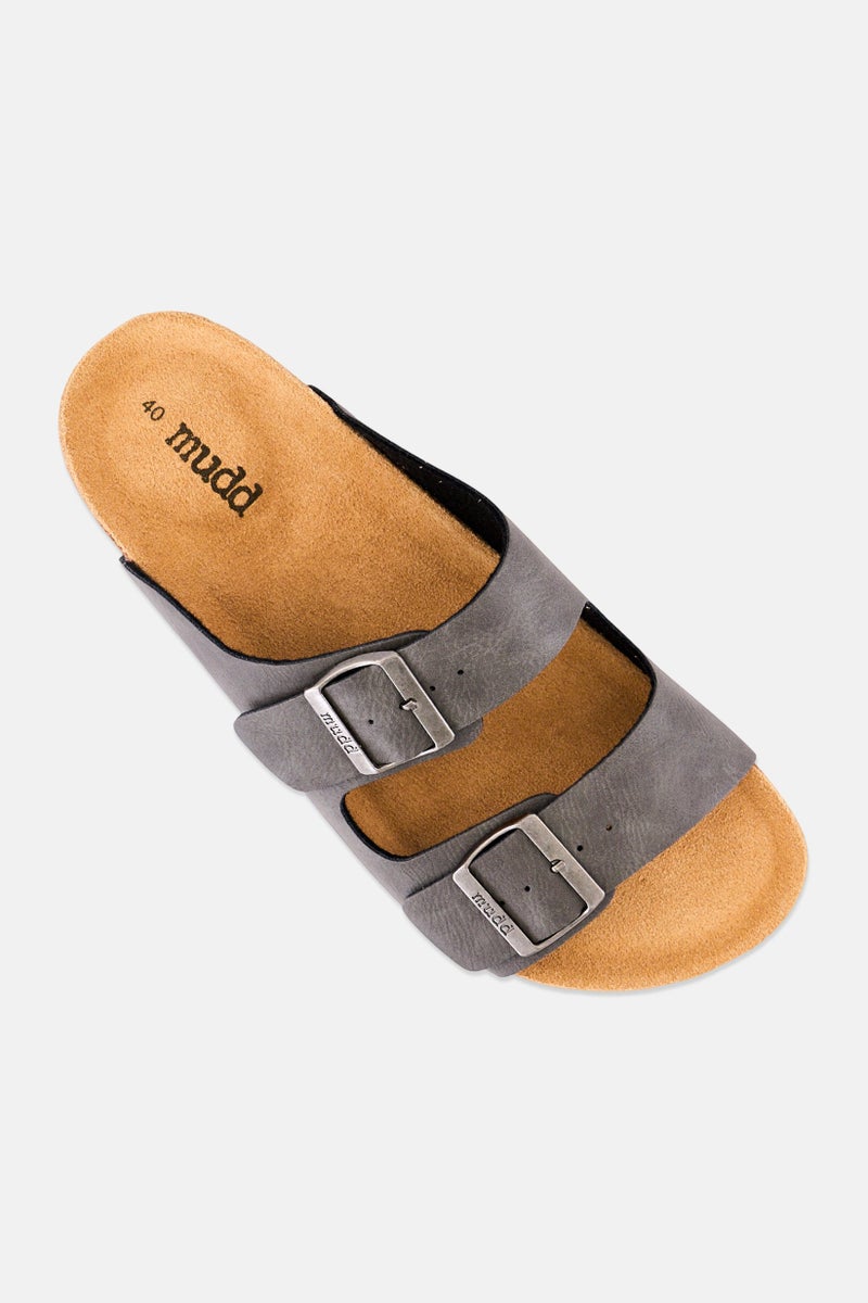 Mudd Men Slip On Cork Sandals, Grey - Image 3