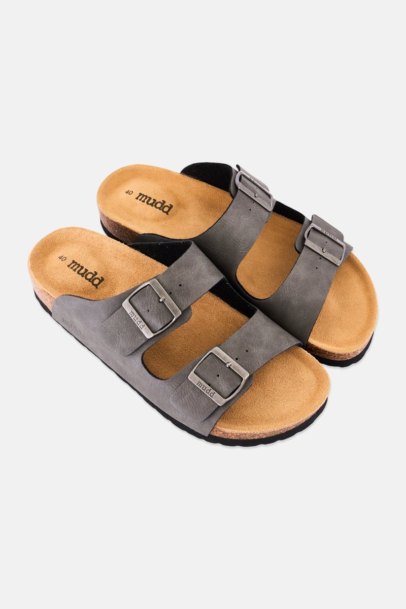 Mudd Men Slip On Cork Sandals, Grey - Image 2