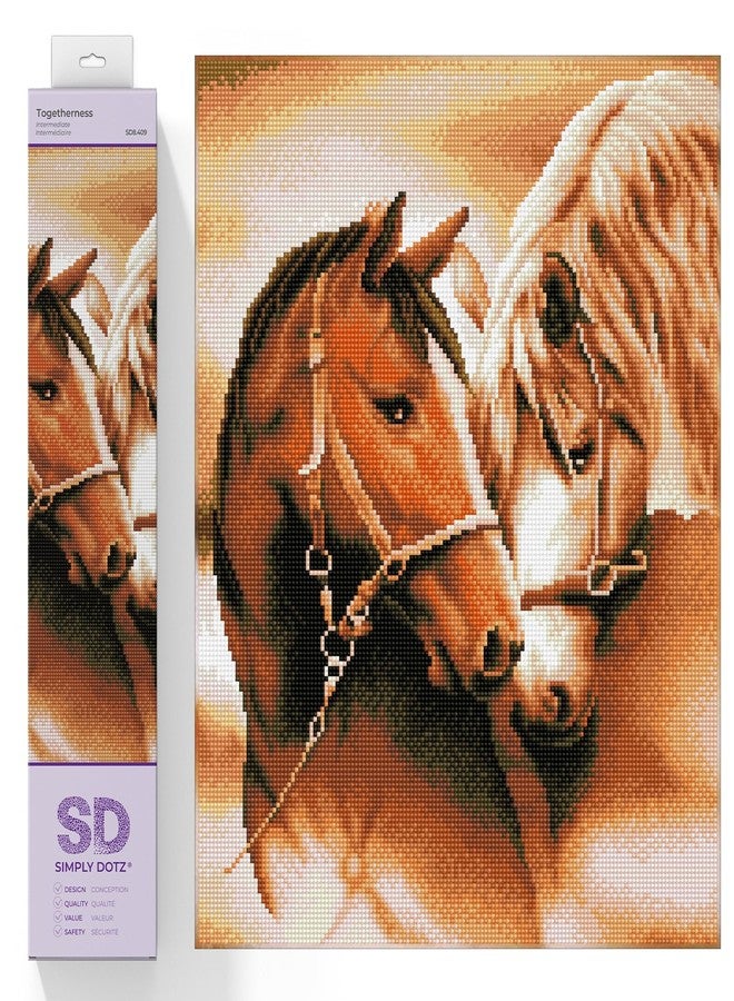 DIAMOND DOTZ Togetherness Diamond Painting Kits for Adults - Diamond Art Kits a Relaxing Creative Craft Kit with Dotz Gems - Image 1