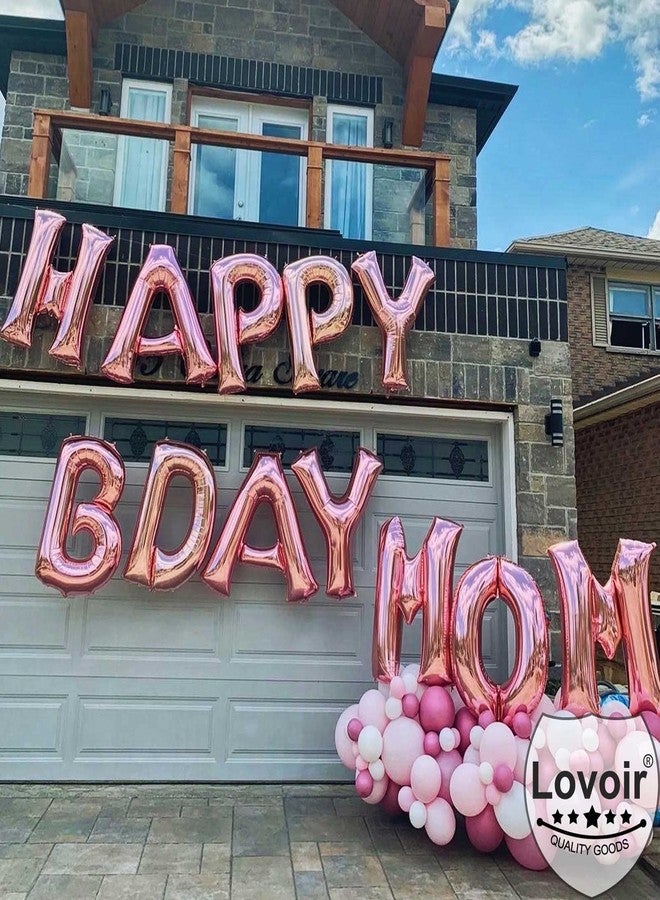 Lovoir 40 Inch Large Rose Gold Letter R Balloons Big Size Jumbo Mylar Foil Helium Balloon for Birthday Party Celebration Decorations Alphabet Rose Gold R - Image 3