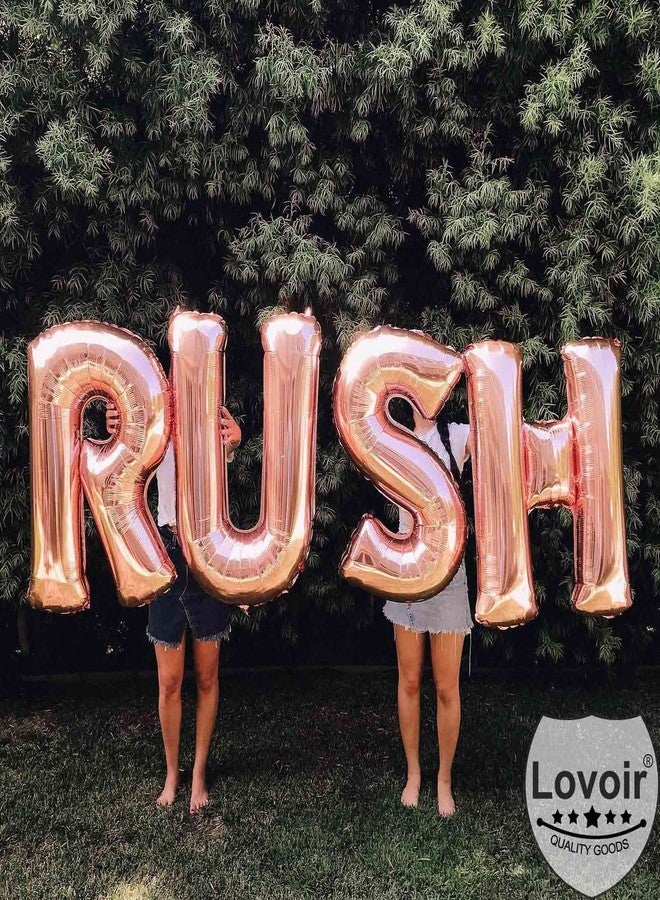 Lovoir 40 Inch Large Rose Gold Letter R Balloons Big Size Jumbo Mylar Foil Helium Balloon for Birthday Party Celebration Decorations Alphabet Rose Gold R - Image 5