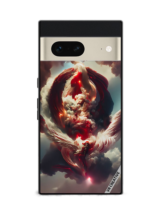 VR CREATIVE Protective Case Cover For Google Pixel 7 A New Angel Reborn Foundation Design Multicolour - Image 1