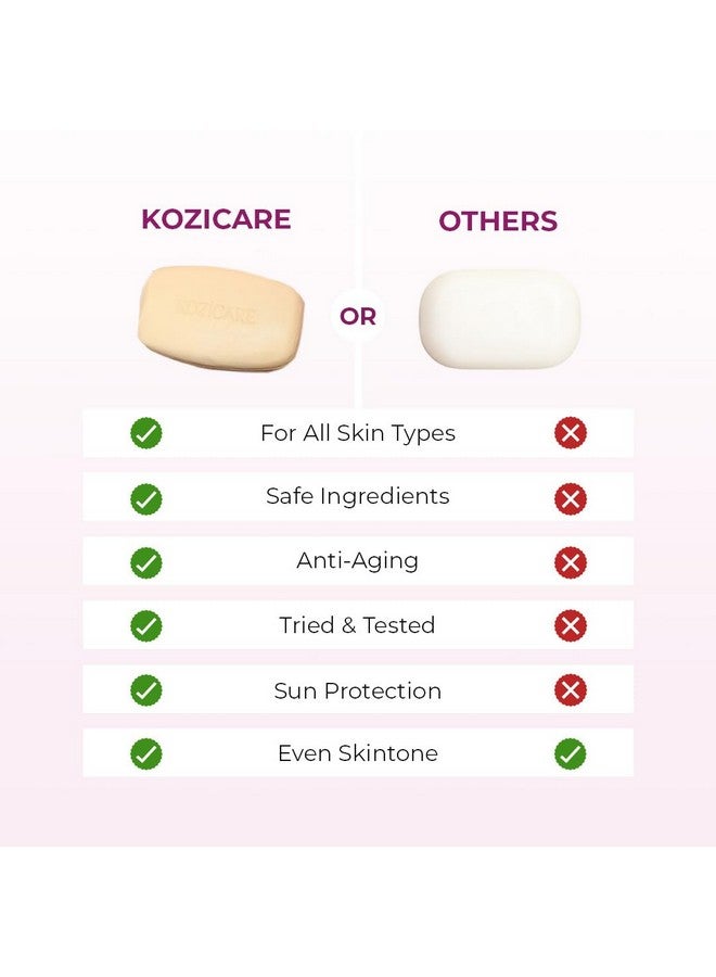 هيلث فيت مجموعة صابون تفتيح البشرة من كوزي كير مكونة من 12 قطعة غنية بحمض الكوجيك وفيتامين C صابون صابون مضاد للشيخوخة والحماية من الشمس صابون حمام مرطب للبشرة المتوهجة للرجال والنساء - Image 4