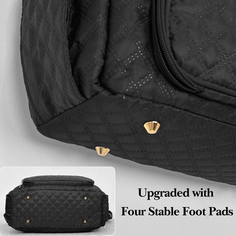 VERONLY Crochet Bag Yarn Storage, Large Knitting Tote with Padded Crochet Hook Organizer, Tote with Multiple Compartments for Crochet Lovers, Knitting Accessories, Unique Valentines Gifts for Her - Image 4
