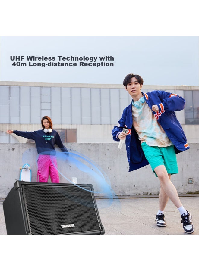Takstar Hm-300w Wireless Handheld Microphone , Wireless Handheld Microphone, Teacher's Lapel Microphone, Amplifier, Speaker, Dedicated Receiver, Microphone - Image 4
