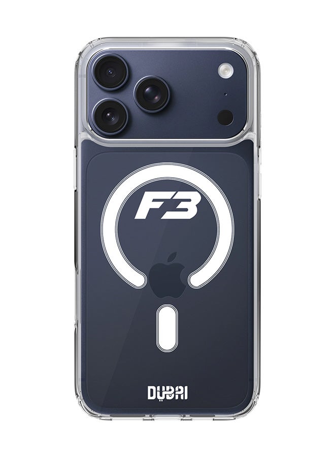 Stylizedd Classic Clear MagSafe Case for iPhone 17 Pro Max , Hybrid Soft Case Flexible Edges Anti Drop TPU PC Gel Thin Transparent Cover [ Designed for iPhone 17 Pro Max ] -  Faz3 Dubai Black