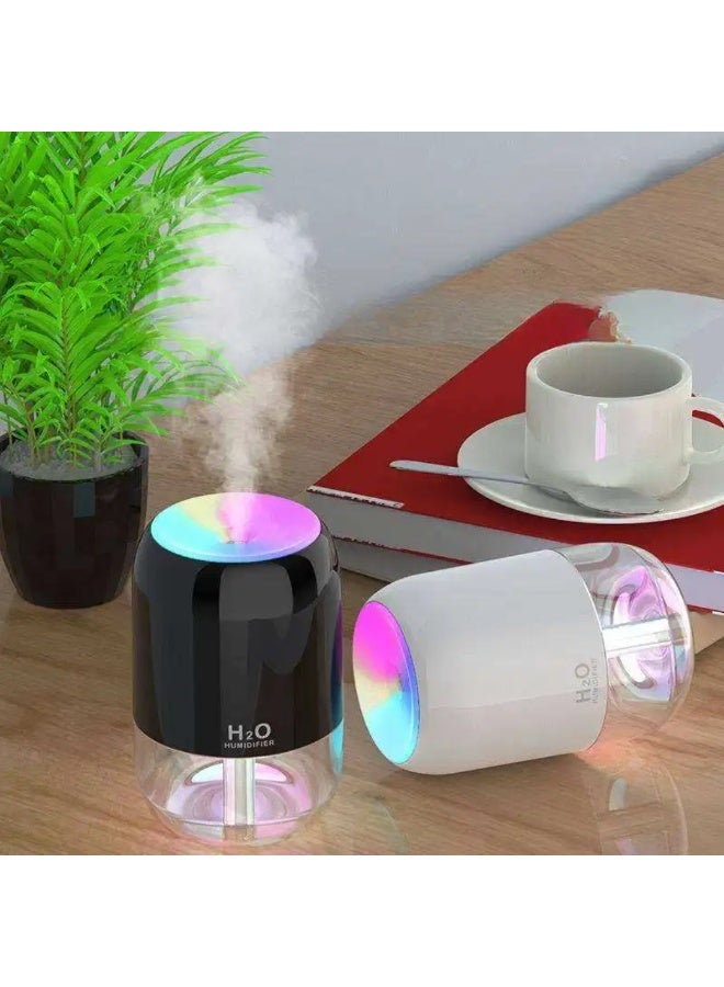 H2O Mini Portable Air Humidifier Multi Color Night Light, 2 Cool Mist Modes and Auto Off, for Car, Kids Room, Office and Travel 200 Ml - Image 3